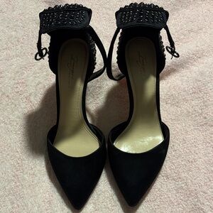 Vince Camuto Black Studded Heels